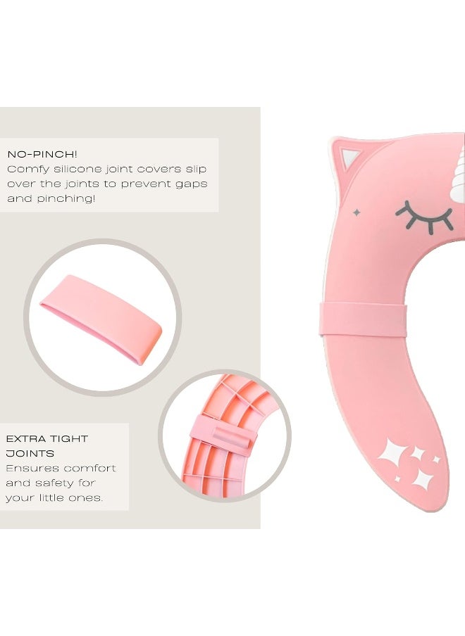 hippypotamus Hippypotamus Travel Potty Seat for Toddler - Pink Unicorn - Folding Potty Training Seat - Portable Toilet Seat Cover for Baby & Kids  - Image 3