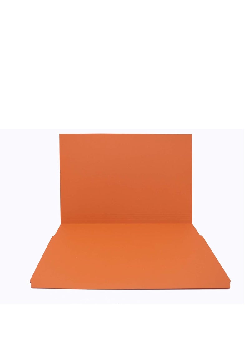 MODEST 300GSM F4 Document Wallet Folder Full Flap/Cover (Orange, MS332) -50 Pieces - Image 2