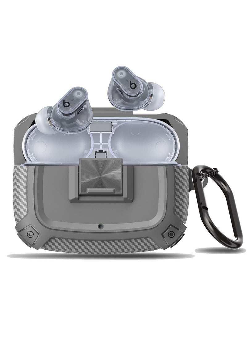 TPU Protective Case for Beats Studio Buds and Buds+, Shock-Absorbing Cover with Keychain and Lanyard - Image 1