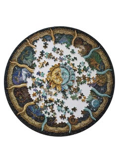 Excefore Round Jigsaw, Puzzle for Adults Zodiac Horoscope Puzzle Puzzles For Adults 500 Piece DIY Constellation Circular Jigsaw Puzzles  - Image 2