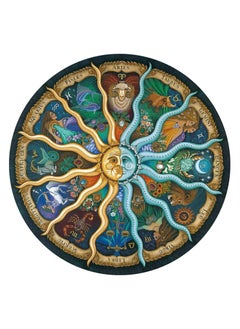 Excefore Round Jigsaw, Puzzle for Adults Zodiac Horoscope Puzzle Puzzles For Adults 500 Piece DIY Constellation Circular Jigsaw Puzzles  - Image 1