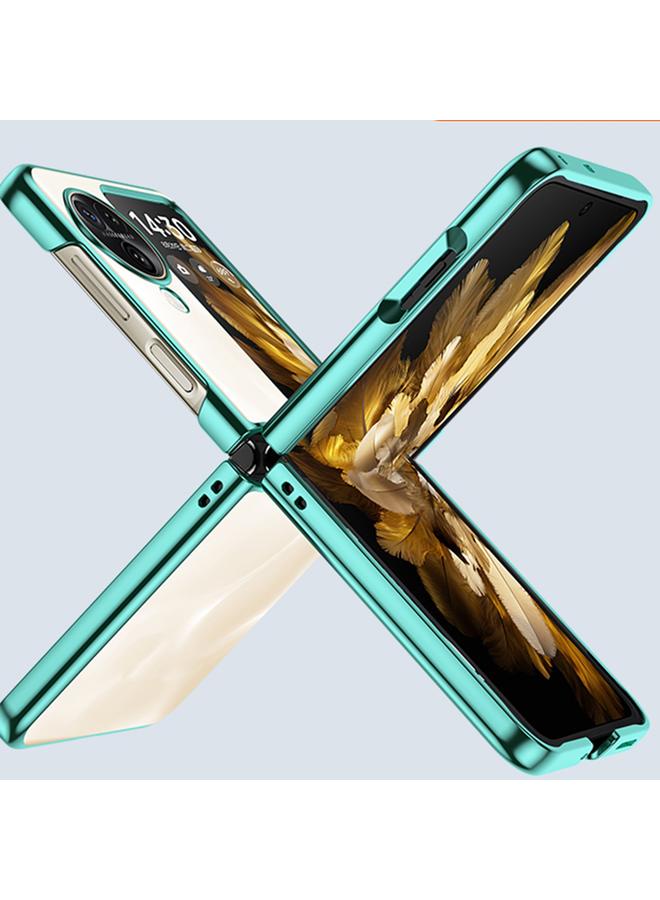 S-TOP Case For OPPO Find N3 Flip Full Coverage Electroplate PC Transparent Phone Case - Image 4