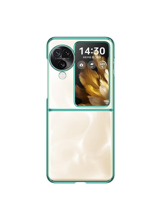 S-TOP Case For OPPO Find N3 Flip Full Coverage Electroplate PC Transparent Phone Case - Image 1