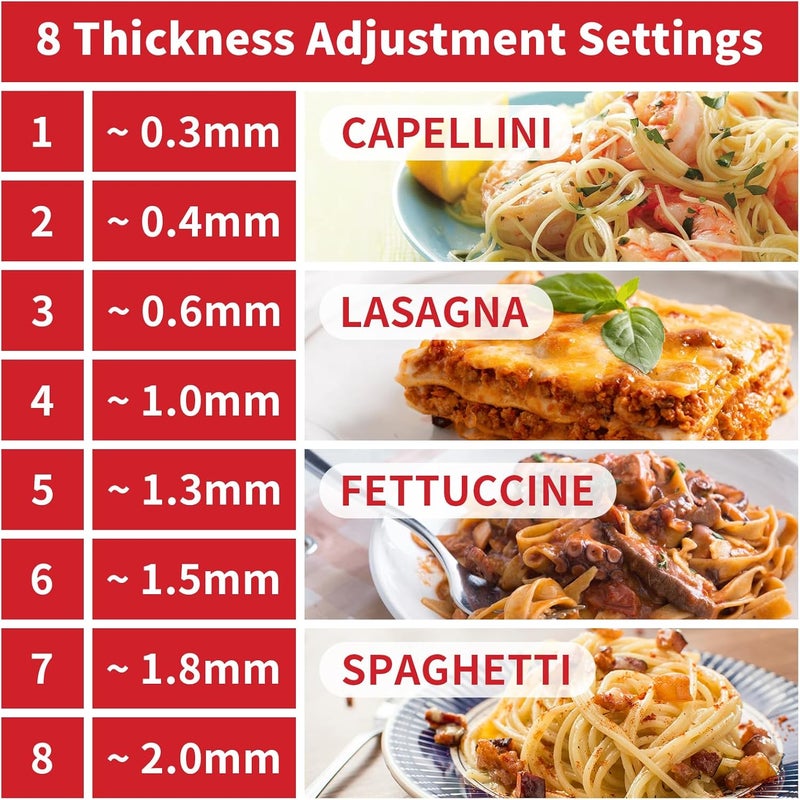 Atbod All Metal 3 In 1 Set Pasta Maker Attachment for KitchenAid, Included Pasta Sheet Roller, Spaghetti Cutter, Fettuccine Cutter Maker Accessories And Cleaning Brush - Image 5