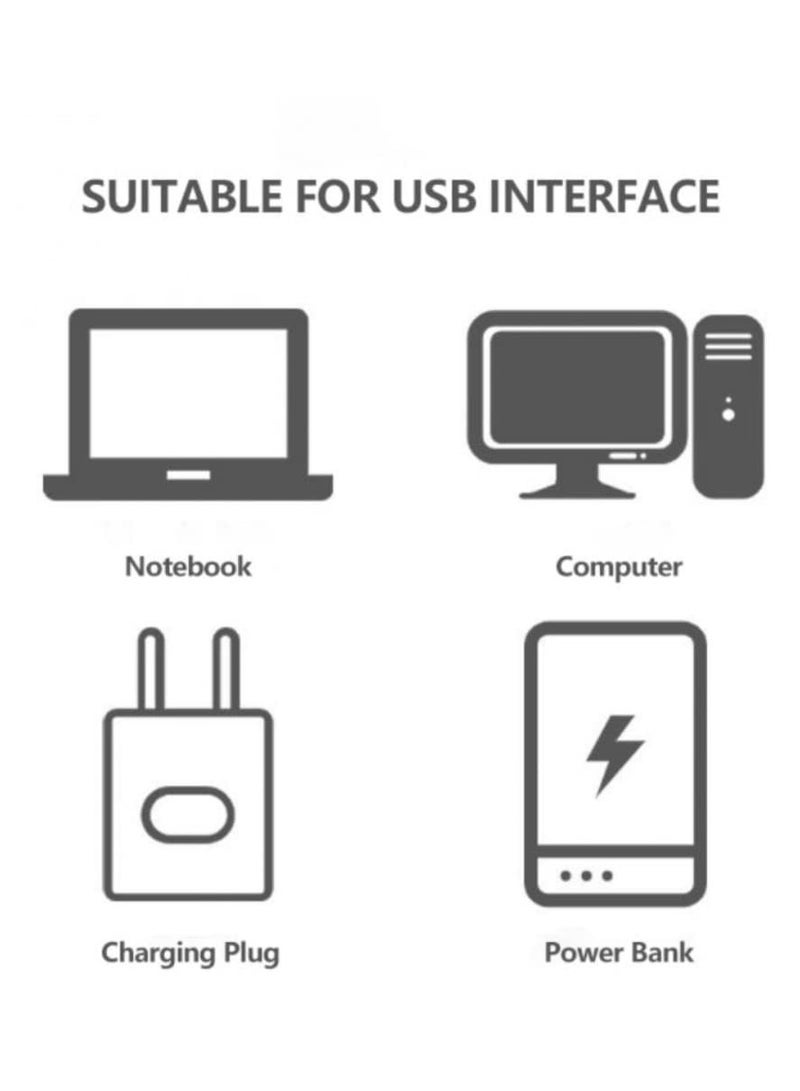 مصباح ليلي LED USB ناعم للاستخدام الداخلي والخارجي، عبوة من 10 قطع - Image 5
