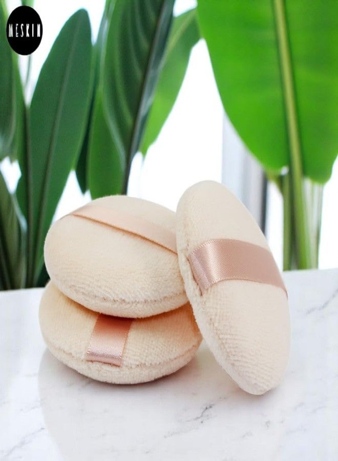 MESKIN Round Makeup Sponge Puff for Women - For Dry & Wet Use | Perfect for Powder, Body Powder & Contouring | Precision Cosmetic Sponge (Multicolor, Pack of 6) - Image 4