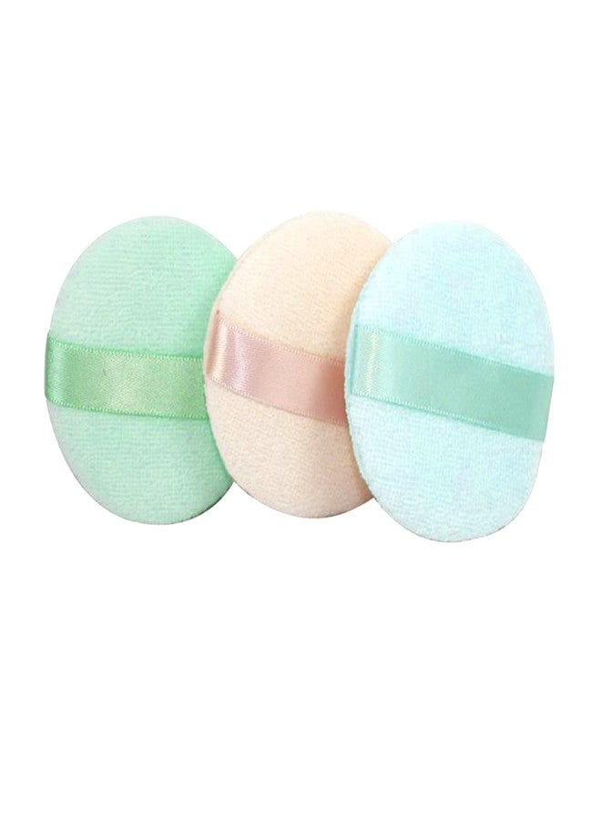 MESKIN Round Makeup Sponge Puff for Women - For Dry & Wet Use | Perfect for Powder, Body Powder & Contouring | Precision Cosmetic Sponge (Multicolor, Pack of 6) - Image 1