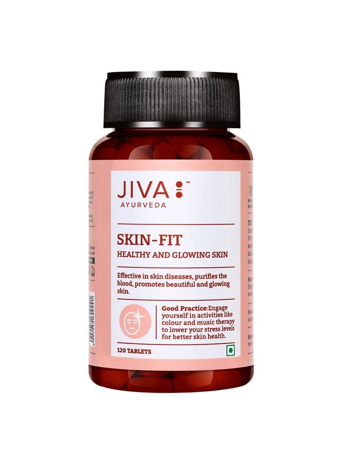 Jiva Skin-Fit Tablets 500gm | 100% Ayurvedic Formula Purifies Blood | Improves Skin Health & Complexion | Alleviates Kapha & Pitta & Strengthens Immune System- 120 Tablet (Pack of 2) - Image 3