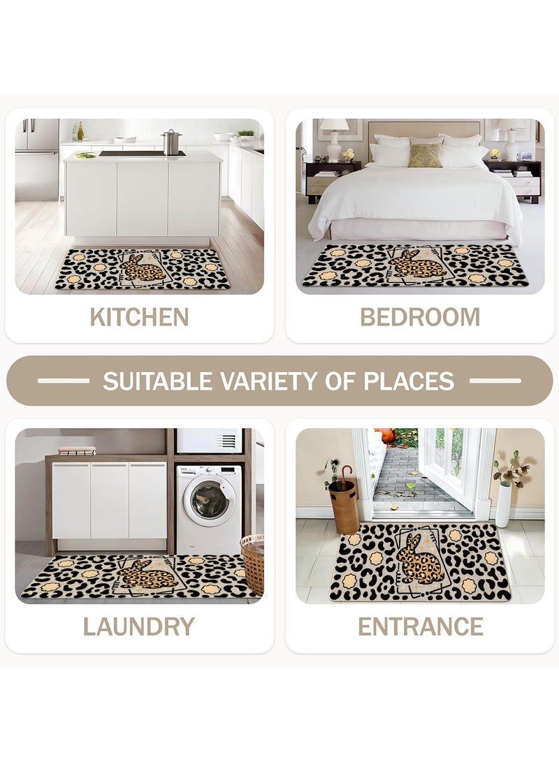 2 PCS Kitchen Floor Mats Rugs Set, Cushion Floor Carpet, Waterproof, Oil Resistant and Anti-Fatigue PU Standing Mat for Kitchen, Floor, Office, Sink, Laundry 45*75CM+45*120CM - Image 4