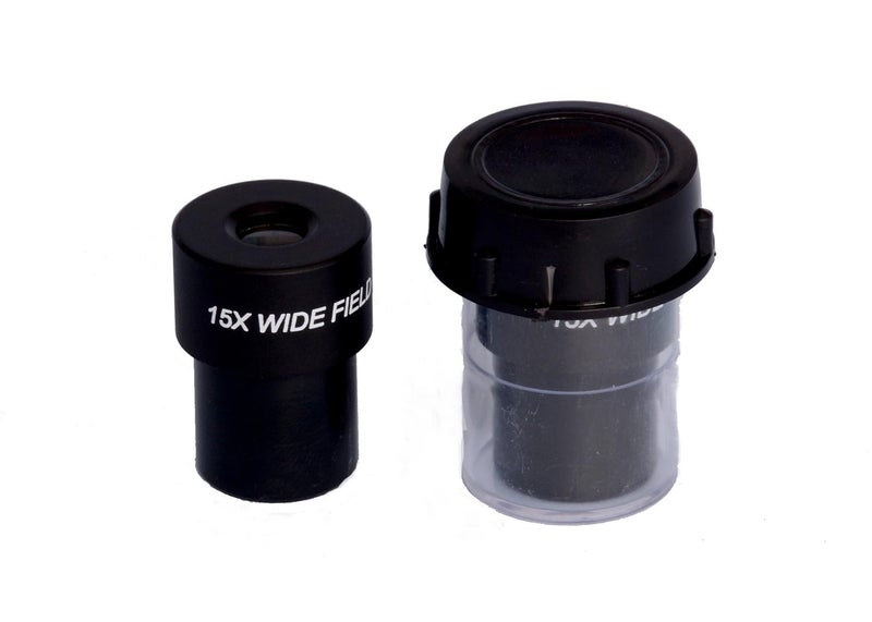 ESAW 15X WF WIDEFIELD Microscope Eyepiece, 23MM Dia, FITS Almost All Microscopes, Anti-Fungal Anti-Reflection Coated - Image 1