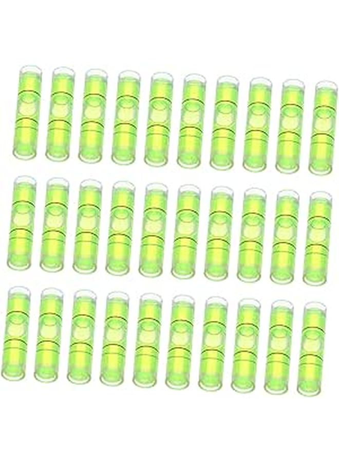 50pcs Mini Cylindrical Spirit Levels 8x23mm Horizontal Bubble Leveler Precision Measuring Tool for Construction - Image 1