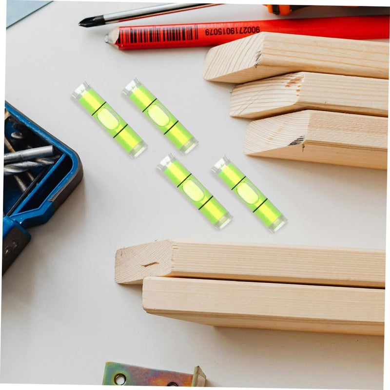 50pcs Mini Cylindrical Spirit Levels 8x23mm Horizontal Bubble Leveler Precision Measuring Tool for Construction - Image 5