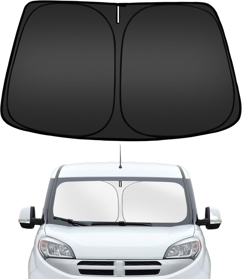 ARISMOTOR Windshield Sun Shade for Dodge RAM ProMaster 1500 2500 3500 2014-2026, Custom Fit Foldable Front Window Sunshade Sun Visor Protector, Block UV Rays Keep Your Car Cooler - Image 1