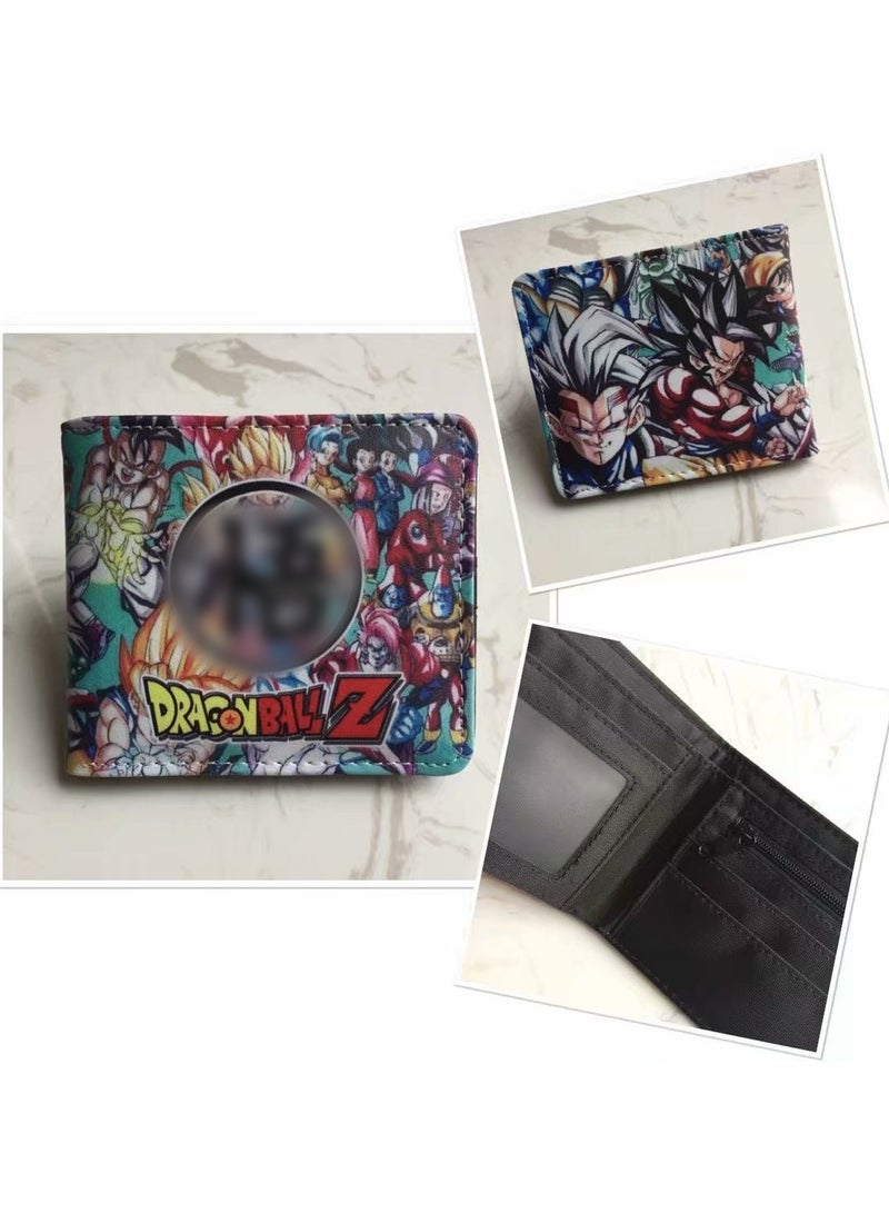 KUYING New Dragon Ball Short Personalized And Simple PU Leather Wallet 