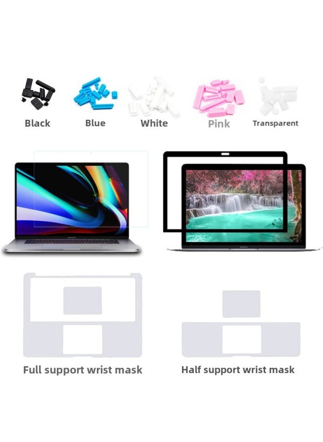 Generic - Suitable For Apple Notebook Screen Protective Film Touchpad Sticker Touch Film Wrist Sticker Glass HD Bezel Film-Color:Full Wrist Rest Film (distribution Box)-Dimensions:Air13(A1932) - Image 1