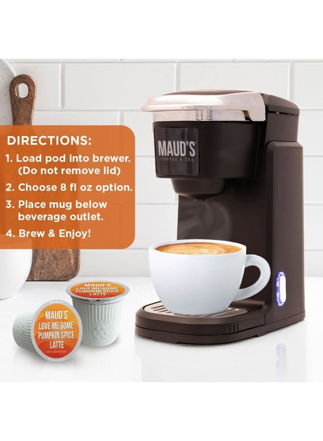 Maud's Pumpkin Spice Latte Flavored Coffee Pods, 18 ct, Medium Roast Flavored Coffee in Recyclable Single Serve Pods – 100% Arabica Beans, Compatible with Keurig K Cups Maker - Image 5