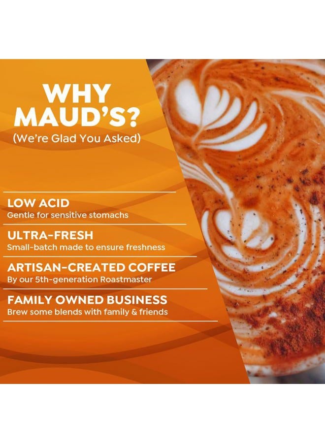 Maud's Pumpkin Spice Latte Flavored Coffee Pods, 18 ct, Medium Roast Flavored Coffee in Recyclable Single Serve Pods – 100% Arabica Beans, Compatible with Keurig K Cups Maker - Image 4