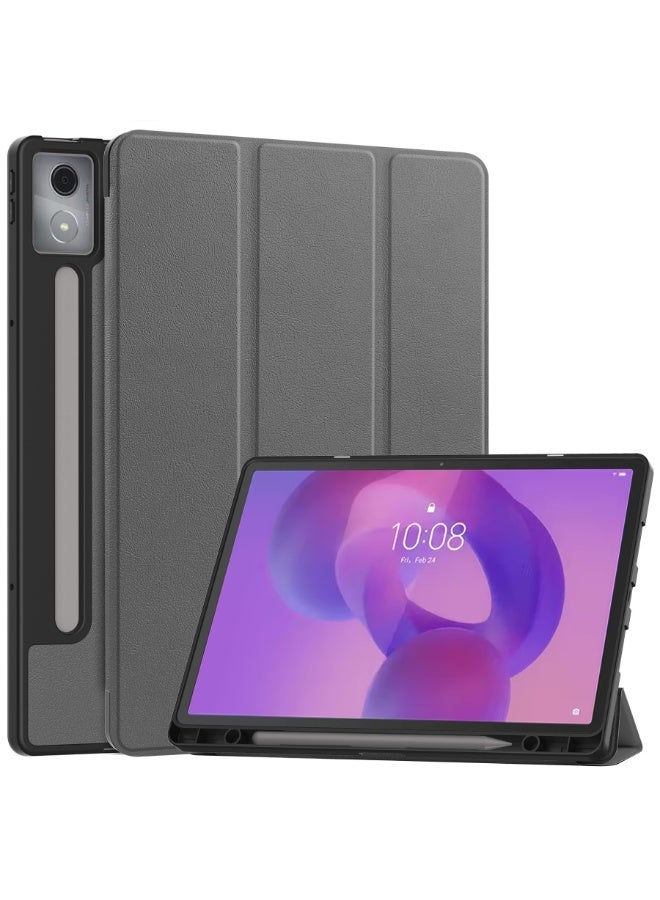 Case for Lenovo Idea Tab Pro 12.7-inch (2025) TB373FU Smart Tablet Case Built-in Pen Slot, Lightweight Tri-Fold PU Leather Case Protective Cover with Auto Wake/Sleep - Image 1
