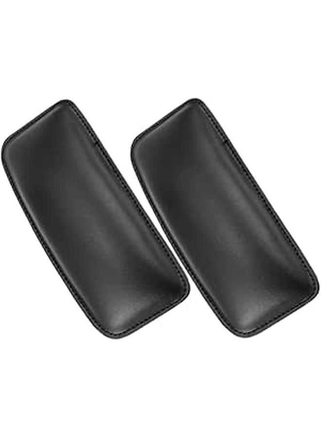 Car Knee Pillow and Elbow Support Cushion Set Black Soft Arm Rest Pads for Door Armrest and Thigh Comfort - Image 1