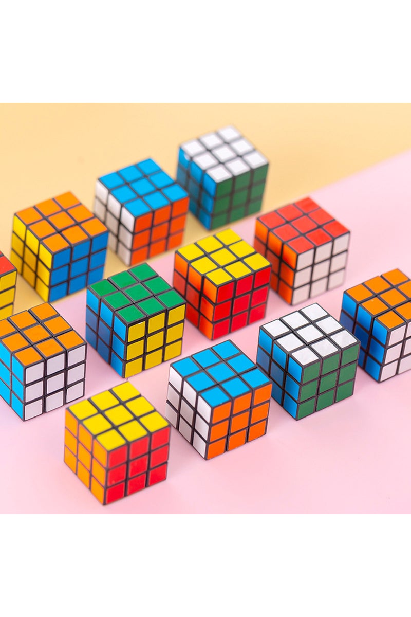 erorex 12PCS 12Pcs Mini 3cm Magic Cube Children Educational Toys Kindergarten Prize Kids Birthday Party Fav - Image 1