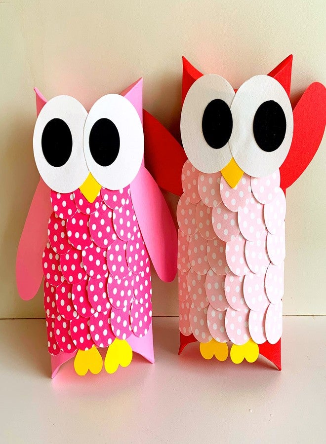 Crafted Forever Art & Crafts Hoot DIY Kit for Kid's/Children Combo (Pack of 2, Red & Pink) - Image 2
