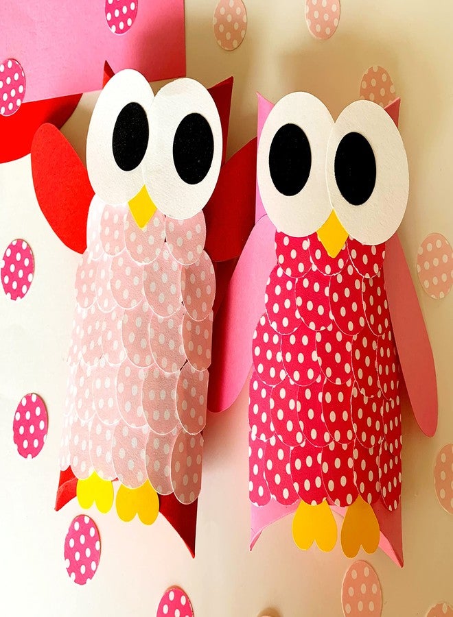 Crafted Forever Art & Crafts Hoot DIY Kit for Kid's/Children Combo (Pack of 2, Red & Pink) - Image 1