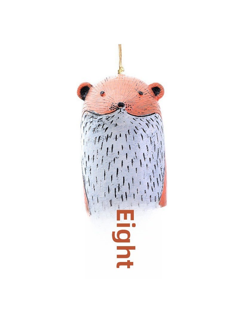 Generic Resin Animal Wind Chimes Garden Decor Groundhog-B 