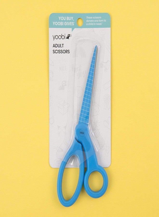 Yoobi | Scissors | Adult with Grid Blade |, Cornflower Blue (YOOB1192690) - Image 4