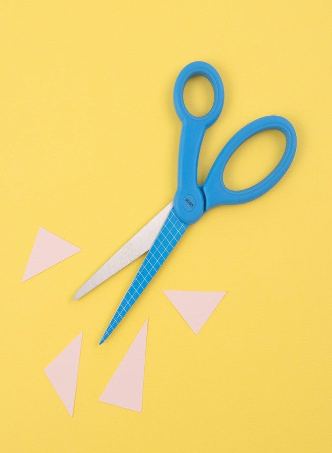 Yoobi | Scissors | Adult with Grid Blade |, Cornflower Blue (YOOB1192690) - Image 2