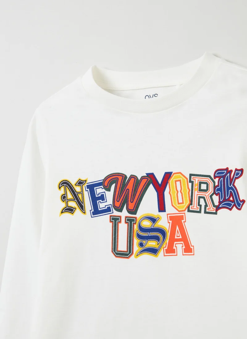 Ovs Long-sleeved T-shirt with print
