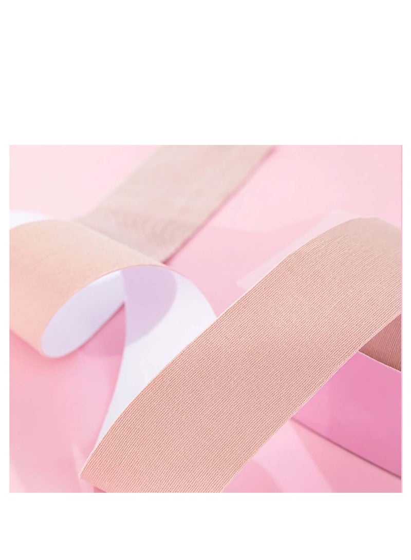 SYOSI غطاء حمالة صدر لاصق بدون حمالات لرفع الصدر للنساء، مقاس A-E، لون مشابه للون البشرة، للنساء - Image 2