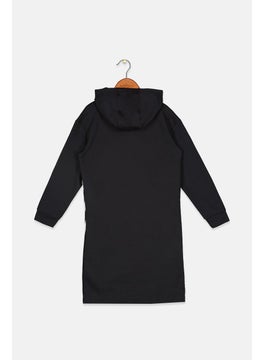 Adidas Kids Girl Sportswear Fit Brand Logo Training Long Sleeves Dress, Black  - Image 2
