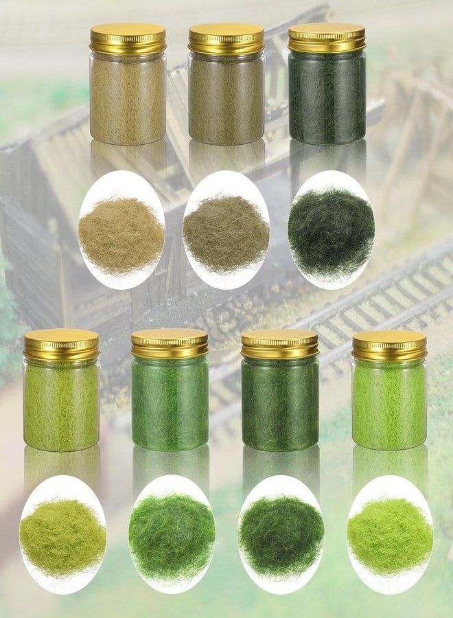 CoCud Model Grass Terrain Powder, 185ml Capacity, Fake Miniature Flower Grass Tree 5mm Nylon Light Green - (Applications: DIY Dollhouse Fairy Garden Model Railway Landscape) - Image 4
