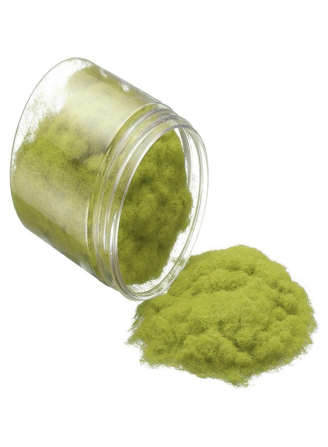 CoCud Model Grass Terrain Powder, 185ml Capacity, Fake Miniature Flower Grass Tree 5mm Nylon Light Green - (Applications: DIY Dollhouse Fairy Garden Model Railway Landscape) - Image 1