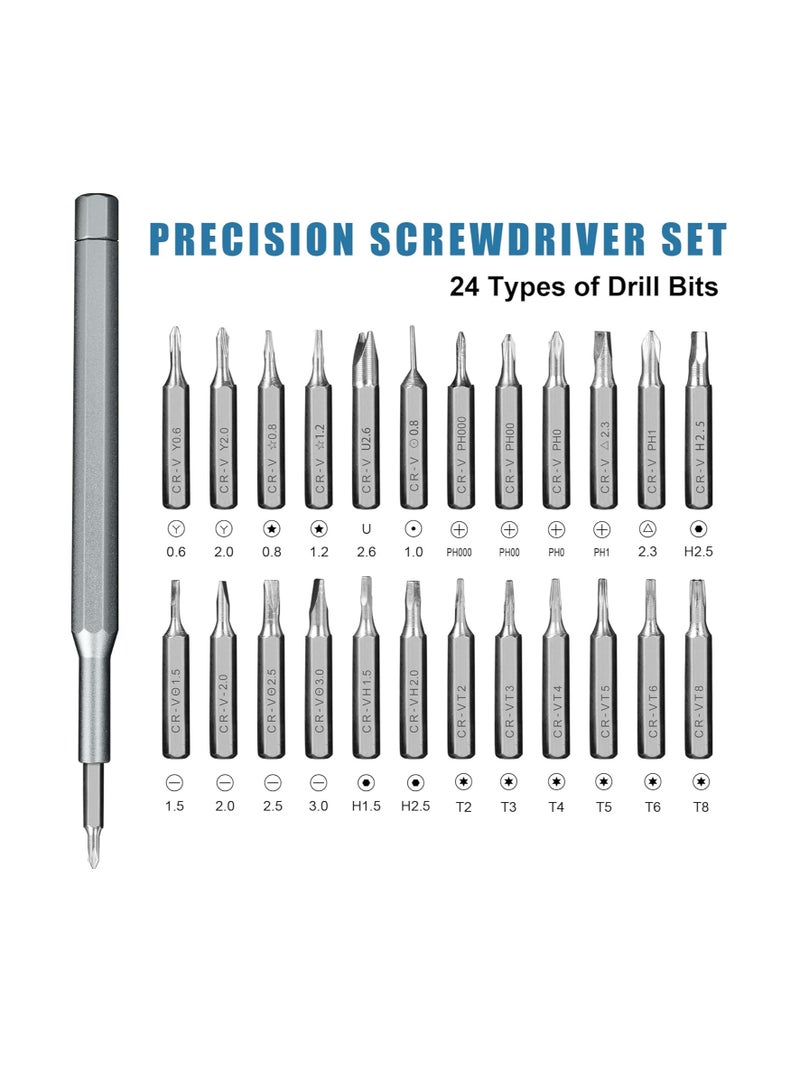 مجموعة مفكات براغي دقيقة متعددة الوظائف 24 في 1، أداة تفكيك وإصلاح الهواتف المحمولة والأجهزة اللوحية، مجموعة كاملة من رؤوس التفكيك - Image 4