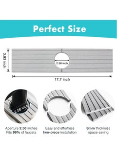 Generic Diatomaceous Kitchen Faucet Mats, 2 Pack, Quick Dry Splash Guard, Sink Drip Catcher, Absorbent Stone Mat for Bathroom and Bar Sinks  - Image 5