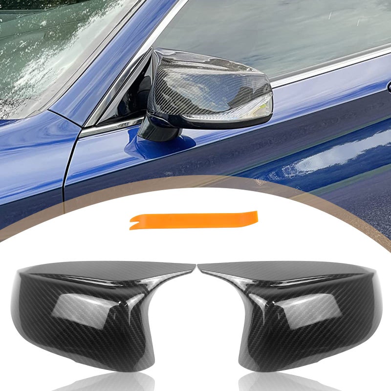 Infiniti Carbon Fiber Door Mirror Covers  Left  Right Rearview Mirror Caps for Q50 Q60 Q70 QX30 QX50 20142020  Carbon Fiber