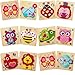 Capoda 12 Pack Valentines Animal Wooden Puzzles Wood Animal Jigsaw for Toddlers Montessori Preschool Learning Games Educational Toys for Boys Girls Classroom Exchange Gifts Party Favors - Image 2