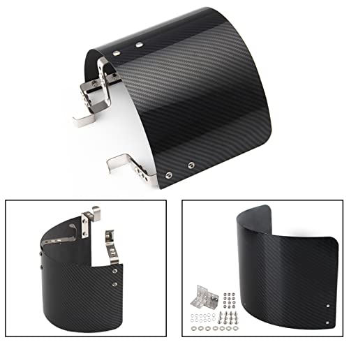 POSENG Protective Air Intake Heat Shield Wrap, Heat-Insulation Air Filter Cover 2.5" - 3.5" - (Carbon Fiber Style) - Image 4