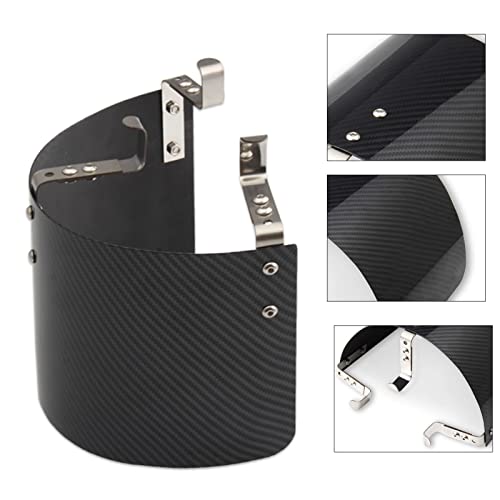 POSENG Protective Air Intake Heat Shield Wrap, Heat-Insulation Air Filter Cover 2.5" - 3.5" - (Carbon Fiber Style) - Image 3