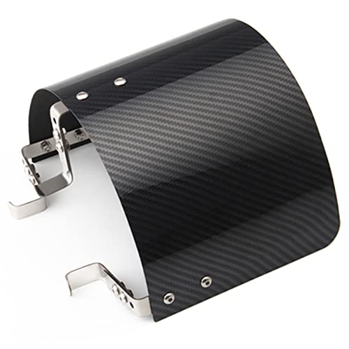 POSENG Protective Air Intake Heat Shield Wrap, Heat-Insulation Air Filter Cover 2.5" - 3.5" - (Carbon Fiber Style) - Image 1
