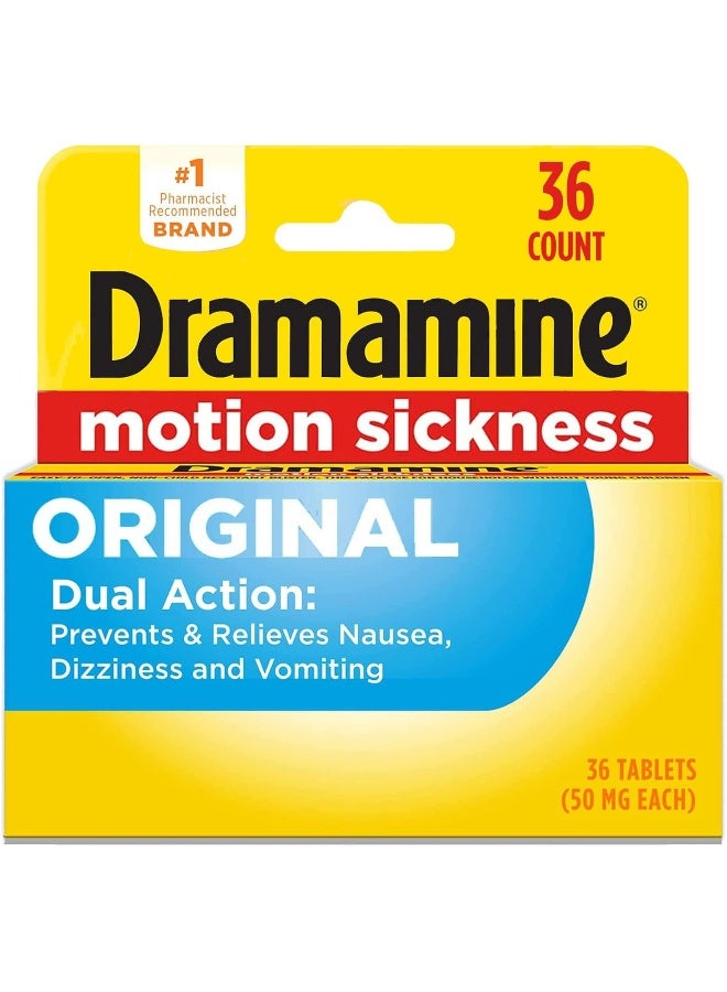 Dramamine Motion Sickness Relief Formula - 36 Count - Image 1