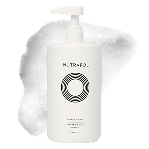 Nutrafol Shampoo, Cleanse and Hydrate Hair and Scalp, Improves Hair Volume, Strength and Texture, Physician-formulated for thinning hair. Color Safe, Sultate Free - 1 Liter Bottle - Image 1