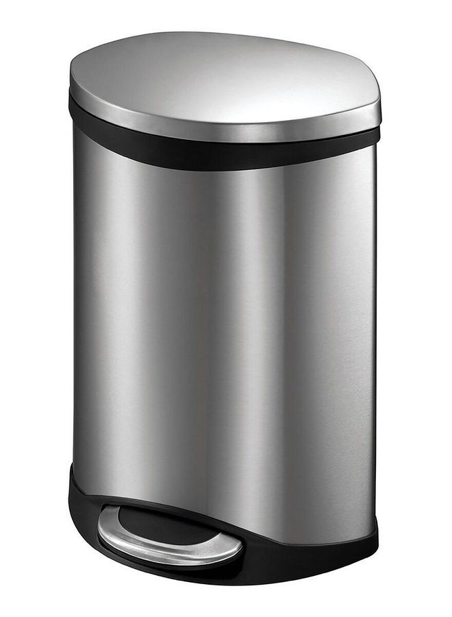 EKO Shell Step Pedal Bin Silver 10 Liter - Image 2