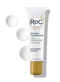 RoC Retinol Correxion Line Smoothing Eye Cream - Advanced Retinol with Exclusive Mineral Complex - 15ml  - Image 1