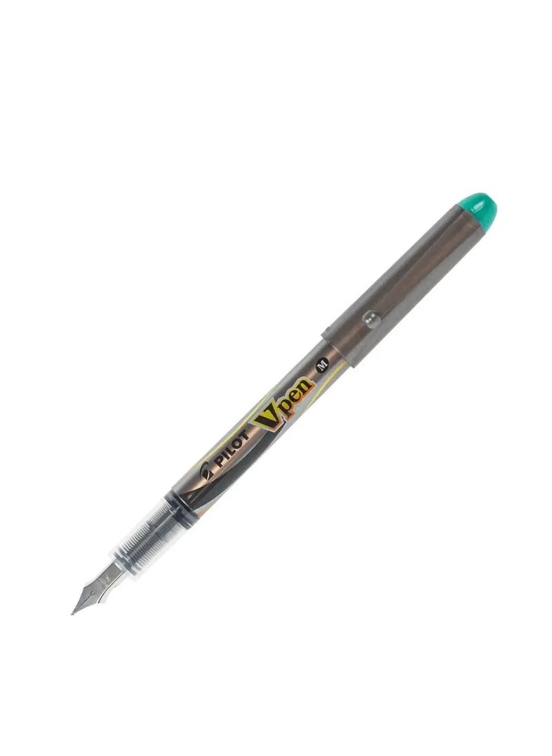 PILOT Pilot Vpen Disposable Liquid Ink Fountain Pen - Light Green -0.58mm  - Image 1