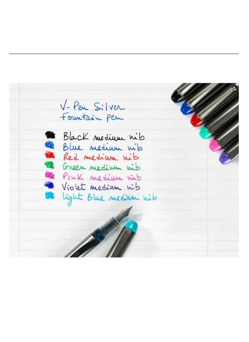 PILOT Pilot Vpen Disposable Liquid Ink Fountain Pen - Light Green -0.58mm  - Image 2
