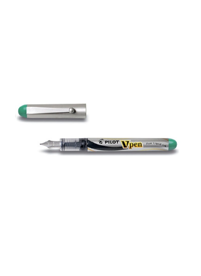 PILOT Pilot Vpen Disposable Liquid Ink Fountain Pen - Light Green -0.58mm  - Image 3