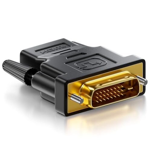 PremiumAV HDMI to DVI Adapter (24+1) Bi-Directional – HDMI Male to DVI-D Female Converter, 1080p Full HD, Gold-Plated, Plug & Play for PC, Laptop, TV, Monitor, Graphics Card, Projector - Image 1