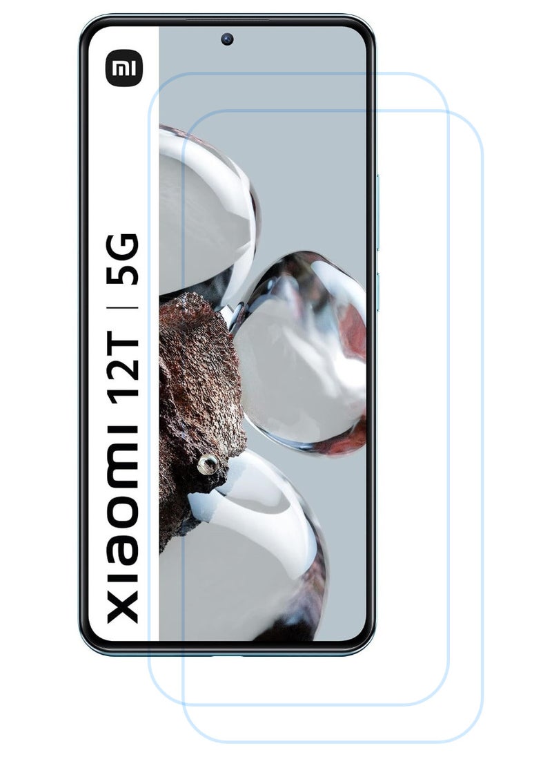 أكاليكس قطعتين، حماية شاشة،  لهاتف شاومي 12T، جودة ممتازة. - Image 1